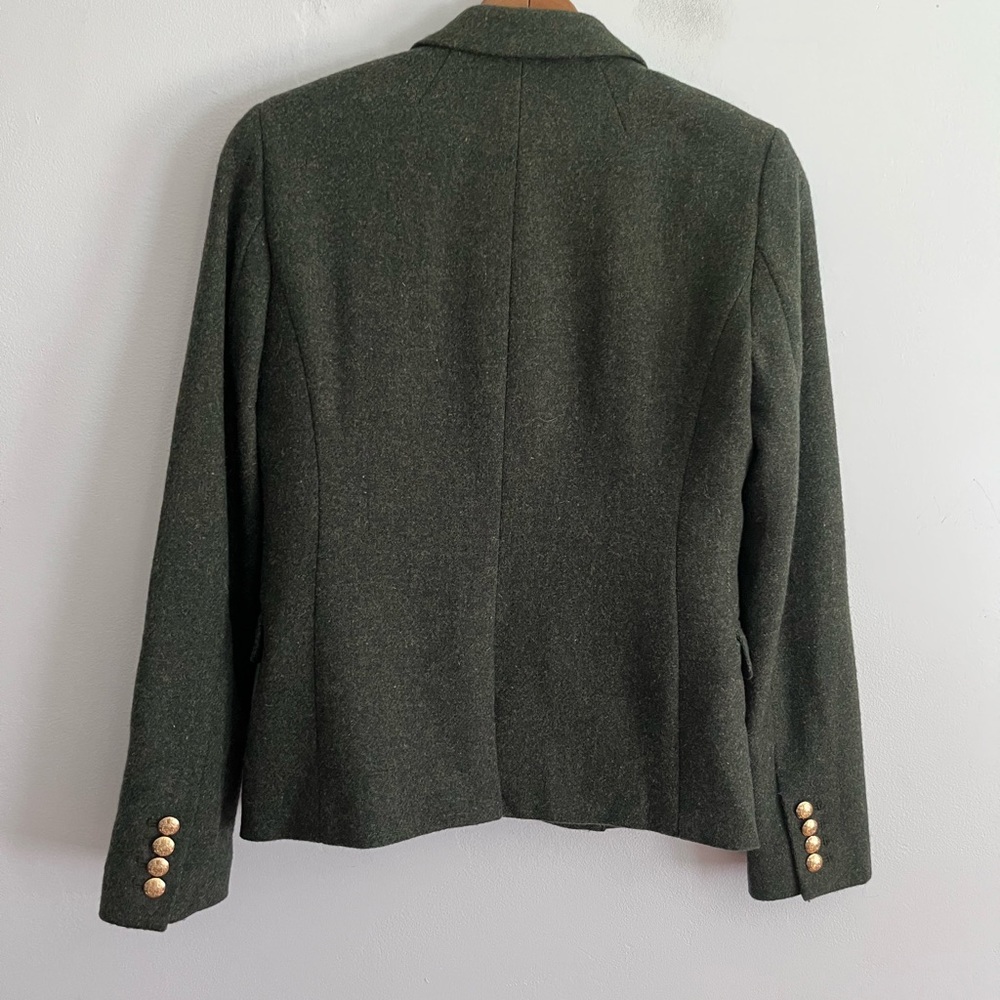 J.Crew Wool Blend Two Button Closure Fitted Blazer - image 4